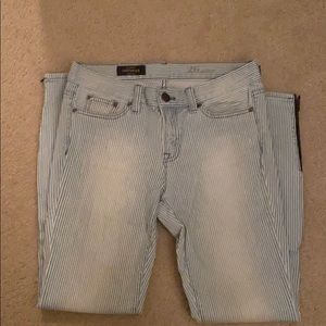 Stripped denim Jcrew jeans